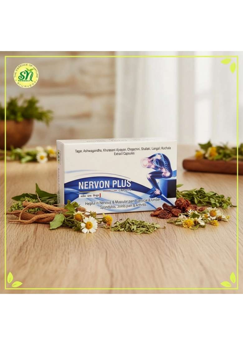 Snherbals Nervon Plus Capsules (30Capsules) Pack Of 3 - Indya