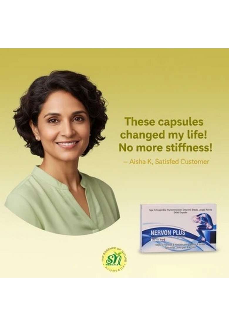 Snherbals Nervon Plus Capsules (30Capsules) Pack Of 3 - Indya