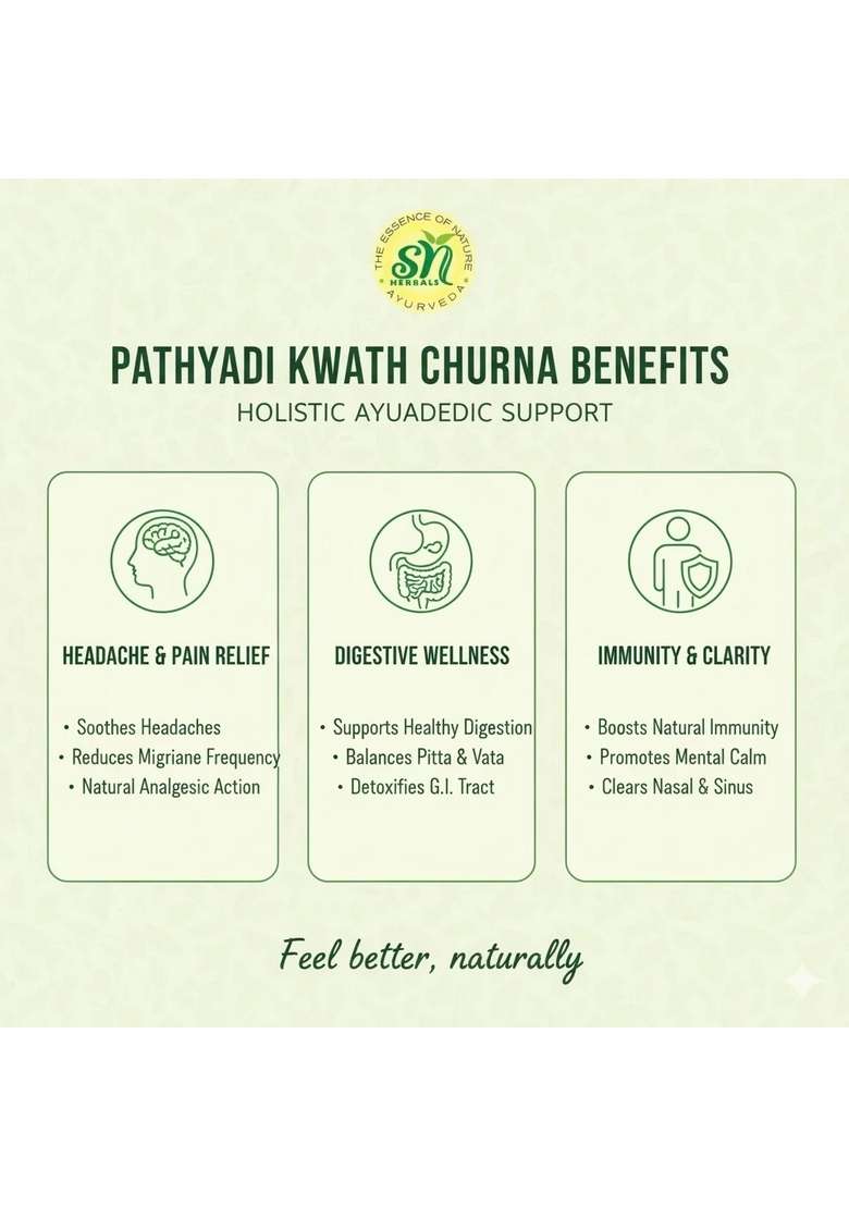 Snherbals Pathyadi Kwath Churna Pack Of 3 - Indya