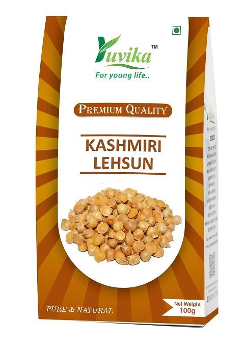Yuvikaherbs Kashmiri Lehsun - Single Clove Garlic 100G Pack of 1