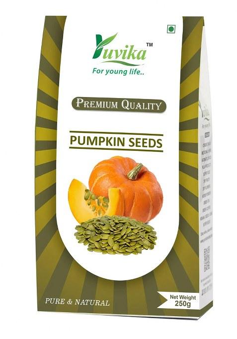 Yuvikaherbs Pumpkin Seeds - Magaz Sitaphal 250G Pack of 1
