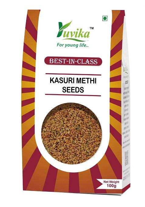Yuvikaherbs Kasuri Methi Seeds - Champa Methi 100G Pack of 1