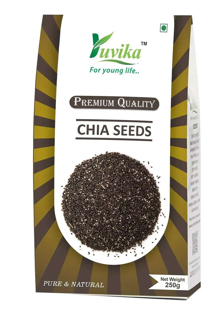 Yuvikaherbs Chia Seeds 250G Pack of 1 - Indya