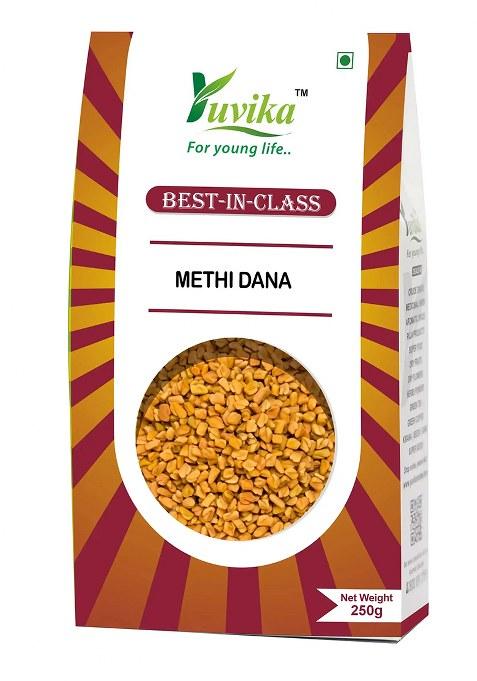 Yuvikaherbs Methi Dana - Fenugreek Seeds 250G Pack of 1