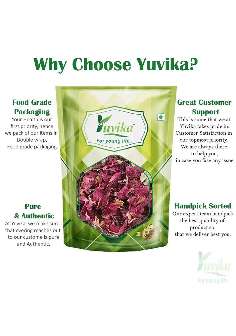 Yuvikaherbs Gulab Patti - Dry Rose Petal Pack of 1 - Indya