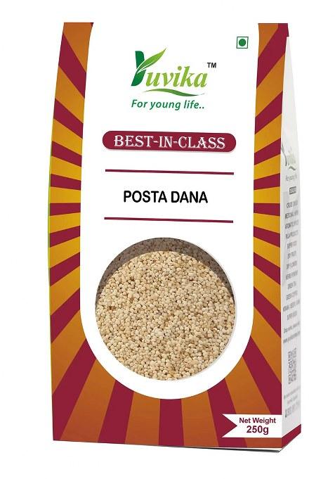 Yuvikaherbs Posta Dana - Khas Khas - Poppy Seeds 250G Pack of 1