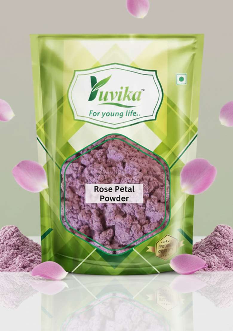 Yuvikaherbs Rose Petal Powder - Gulab Patti Powder Pack of 1 - Indya