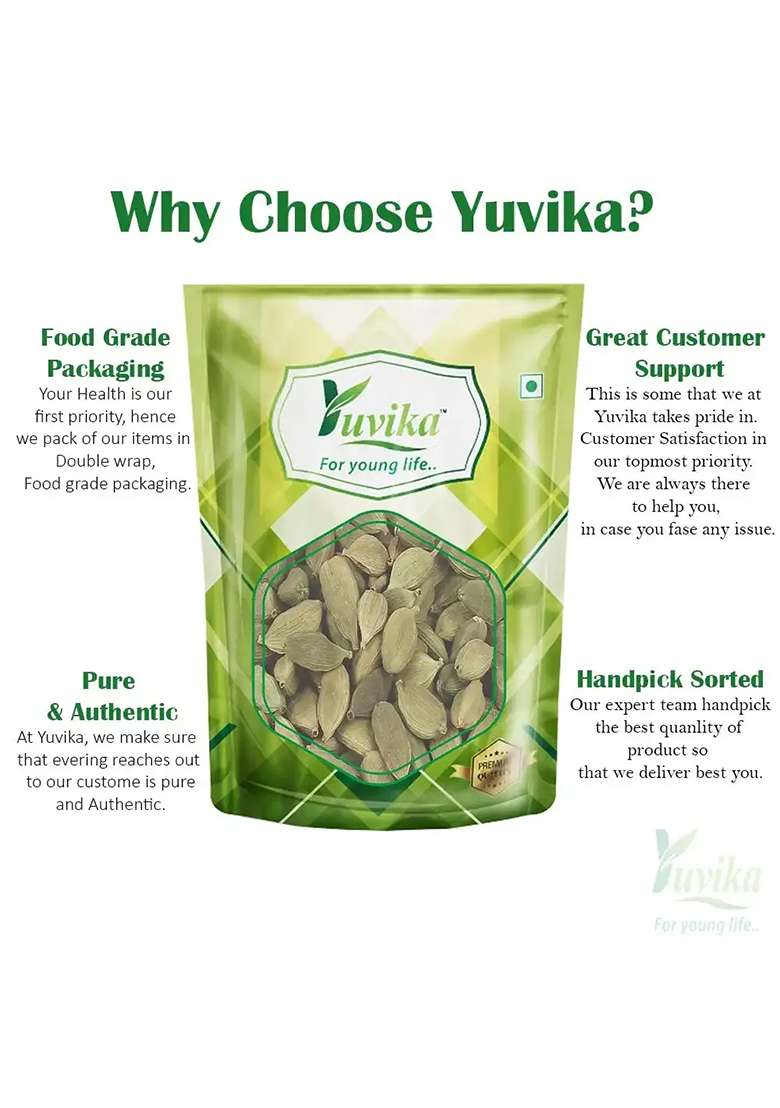 Yuvikaherbs Elaichi Choti - Green Cardamom Small Pack of 1 - Indya