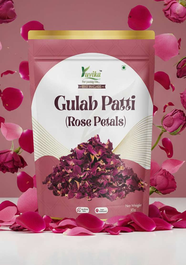 Yuvikaherbs Gulab Patti - Dry Rose Petal 50Gm Pack of 1 - Indya