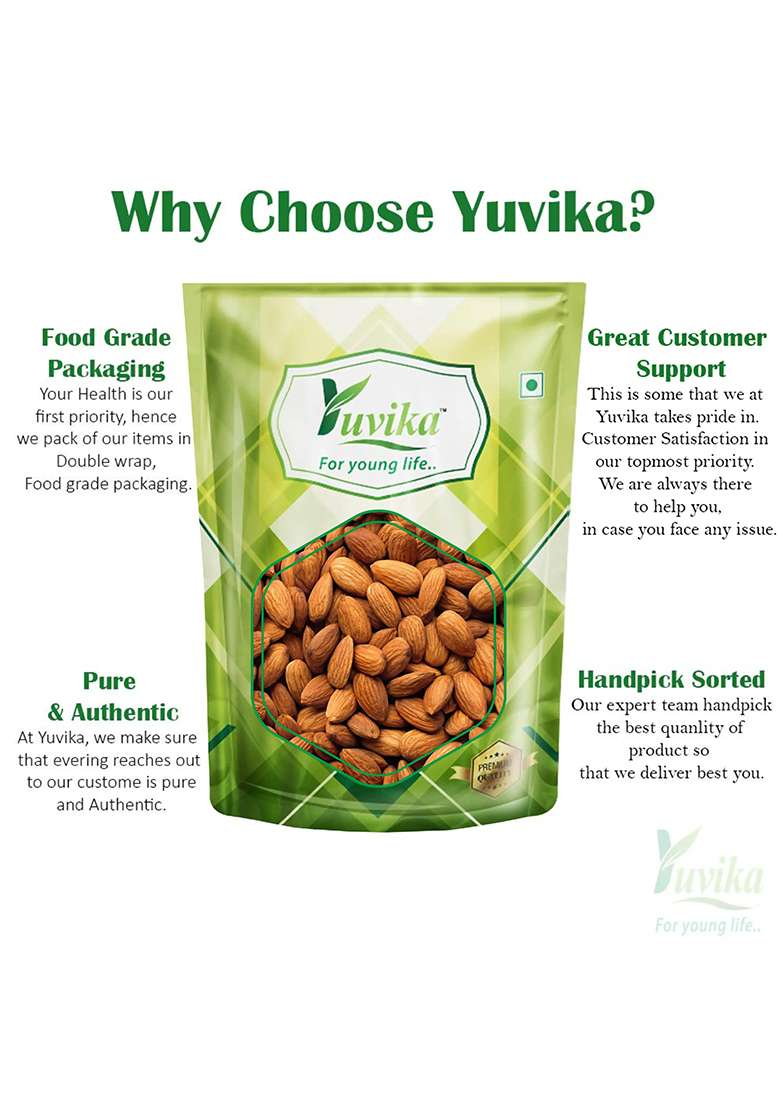 Yuvikaherbs Almonds - Badam Mamra Pack of 1 - Indya