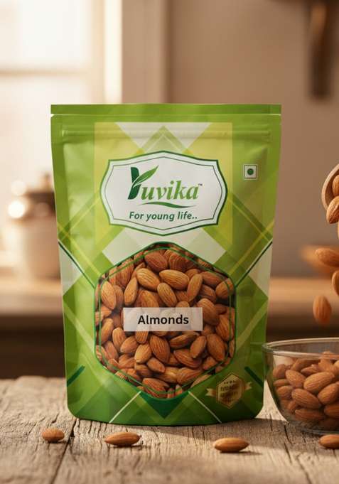 Yuvikaherbs Almonds - Badam Mamra Pack of 1