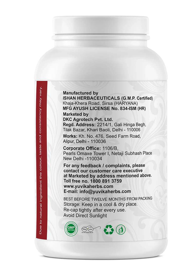 Yuvikaherbs Kamarkas Powder - Gond Chunia 100G Pack of 1 - Indya