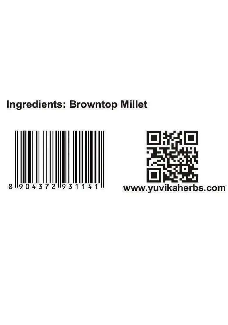Yuvikaherbs Browntop Millets - Andua 500gm Pack of 1 - Indya