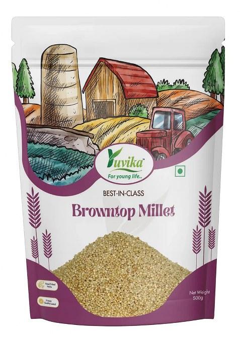 Yuvikaherbs Browntop Millets - Andua 500gm Pack of 1