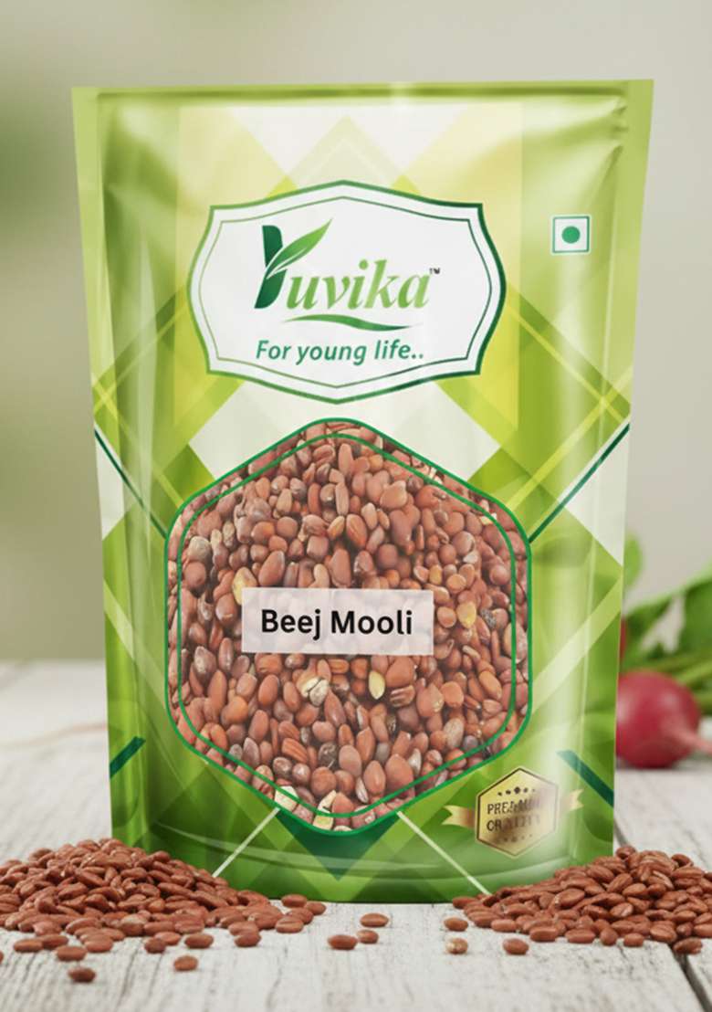 Yuvikaherbs Mooli Beej - Radish Seeds (Not for Sowing) Pack of 1 - Indya