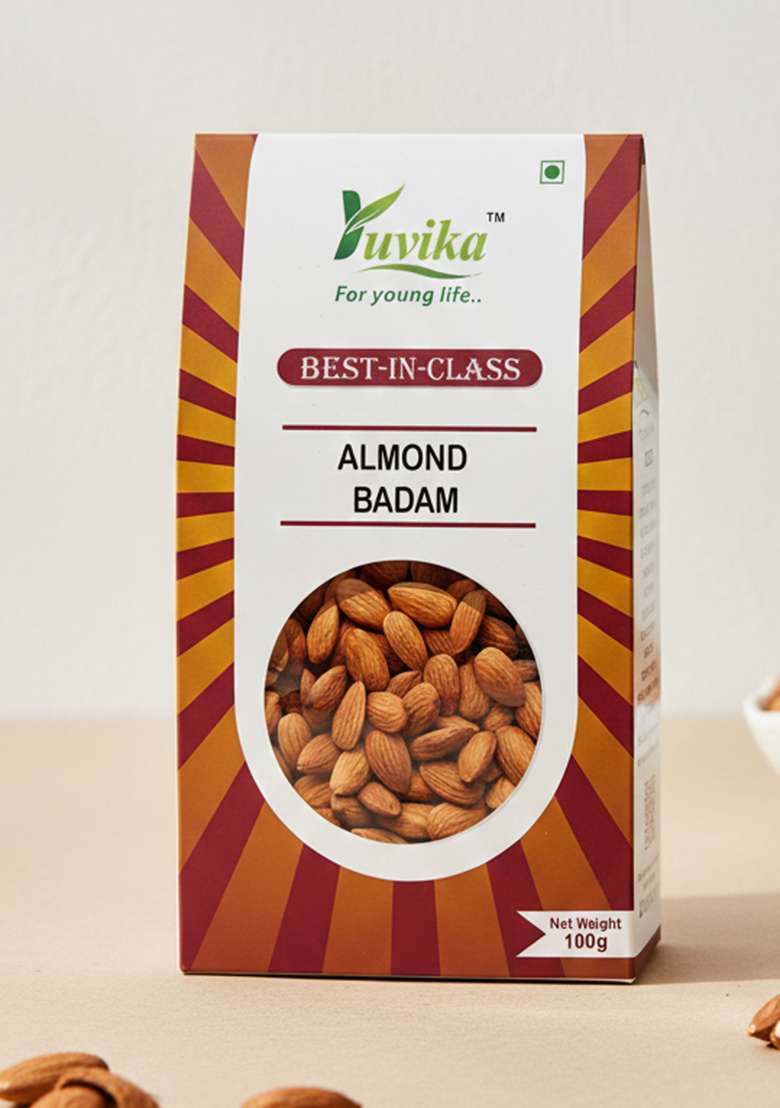 Yuvikaherbs Almonds - Badam Gurbandi - Pack of 1 - Indya