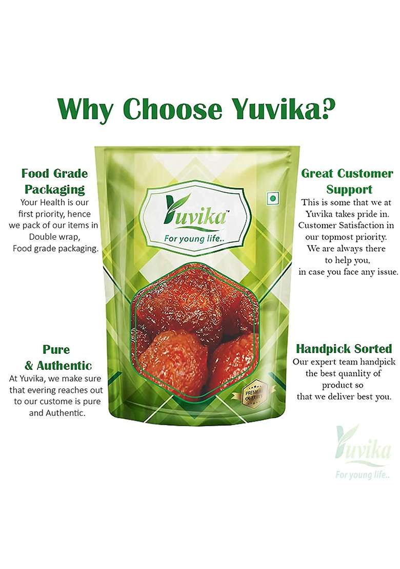 Yuvikaherbs Aloo Bukhara Dry - Dried Plums - Pack of 1 - Indya