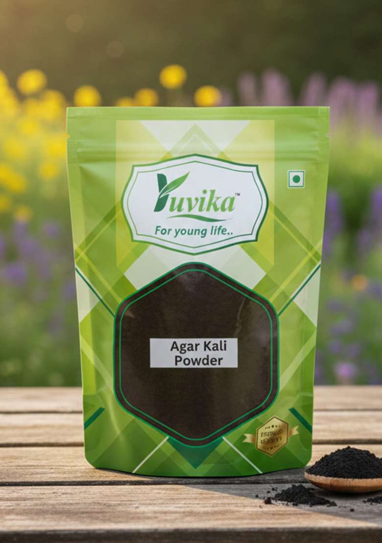 Yuvikaherbs Agar Kali Powder - Agarwood - Pack of 1 - Indya