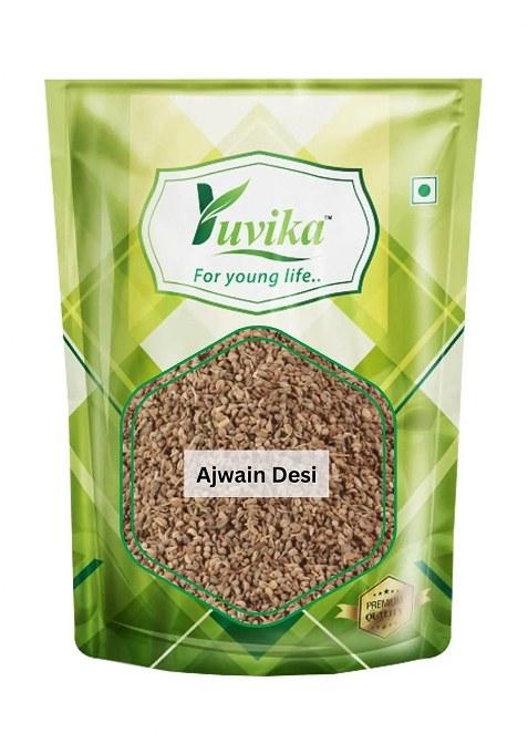 Yuvikaherbs Ajwain Desi Barik Carom Seeds - Pack of 1