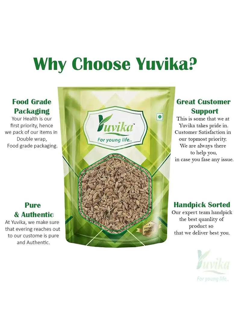 Yuvikaherbs Anesu Asli - Saunf Rome - Fennel Fruit Pack of 1 - Indya