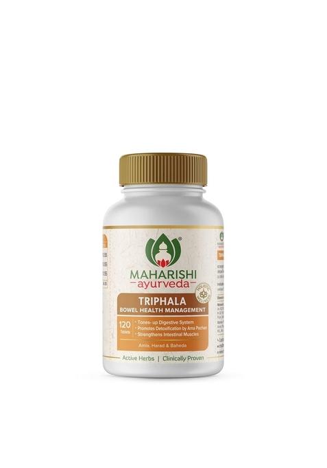Maharishi Ayurveda Triphala Tablets 1000Mg 120 | Supports Healthy Digestion Improves Bowel Wellness| Relieves Constipation Pure Herbs Used |100% Ayurvedic (Pack Of 1))