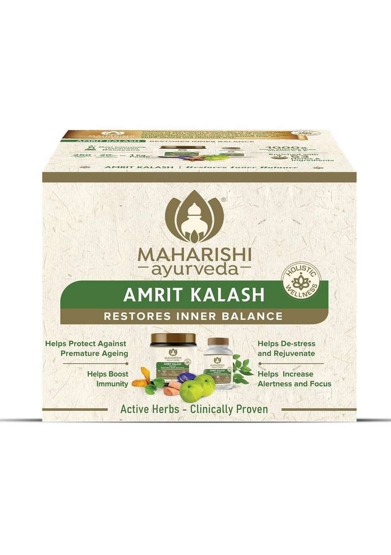 Maharishi Ayurveda Amrit Kalash | 600G Nectar + 60 Tablets 30 Day Pack - Indya