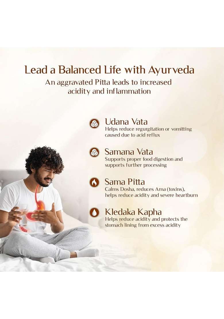 Maharishi Ayurveda Amlant For Acidity Heartburn Gas & Bloating, Strengthens Digestive System Helps In Reducing Recurrence Quick Relief From Clinically Proven Enriched With Haritaki And Other 14 Potent Herbs 60 Tablets Pack Of 1 - Indya