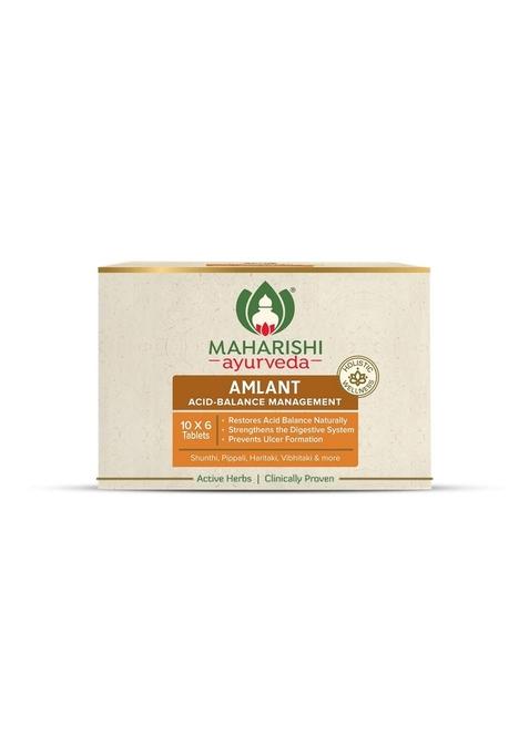 Maharishi Ayurveda Amlant For Acidity Heartburn Gas & Bloating, Strengthens Digestive System Helps In Reducing Recurrence Quick Relief From Clinically Proven Enriched With Haritaki And Other 14 Potent Herbs 60 Tablets Pack Of 1
