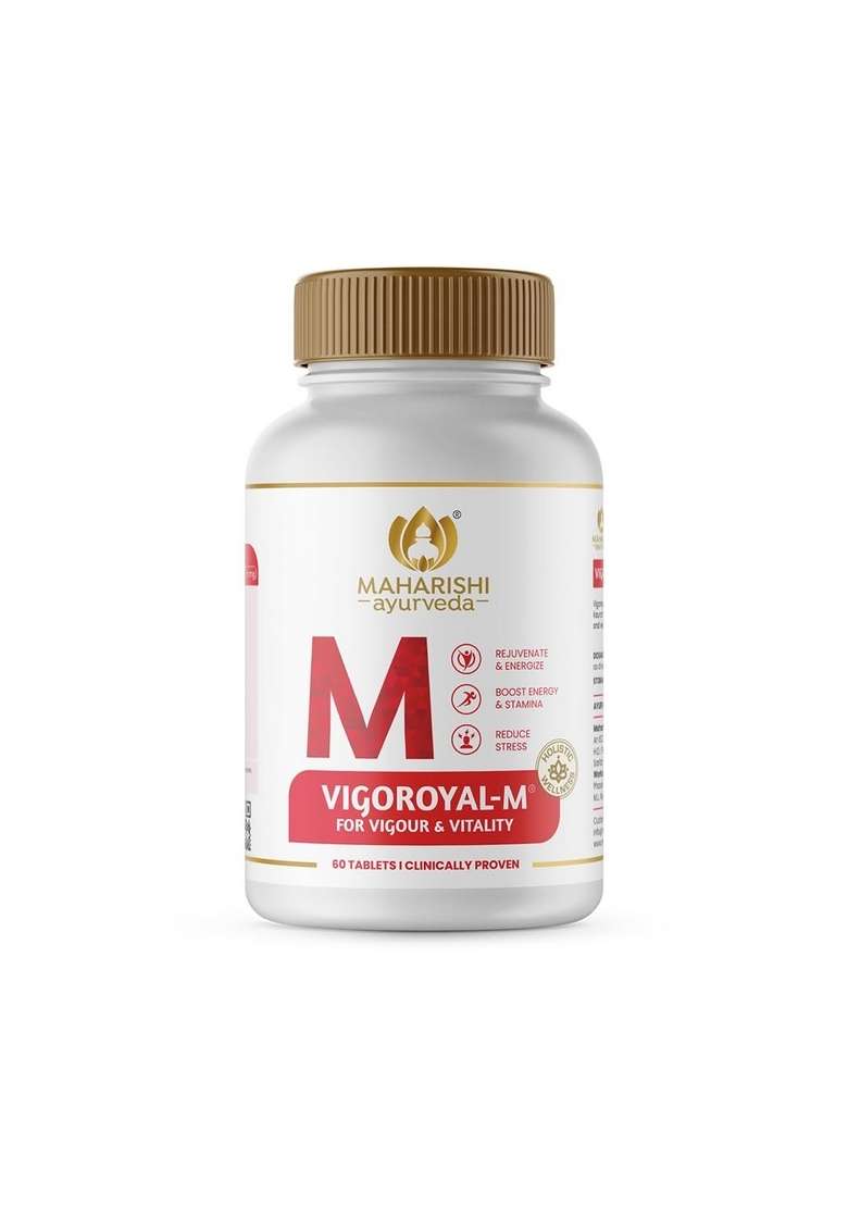 Maharishi Ayurveda Shilajit Tablets | Vigoroyal M- Infused With Original Natural Shilajeet - 60 - Indya