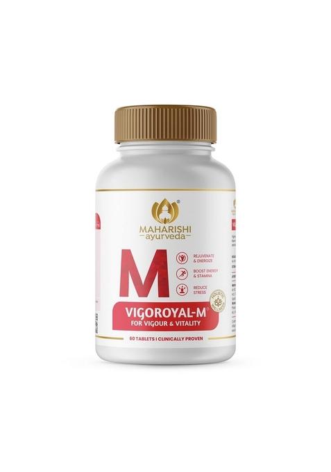 Maharishi Ayurveda Shilajit Tablets | Vigoroyal M- Infused With Original Natural Shilajeet - 60