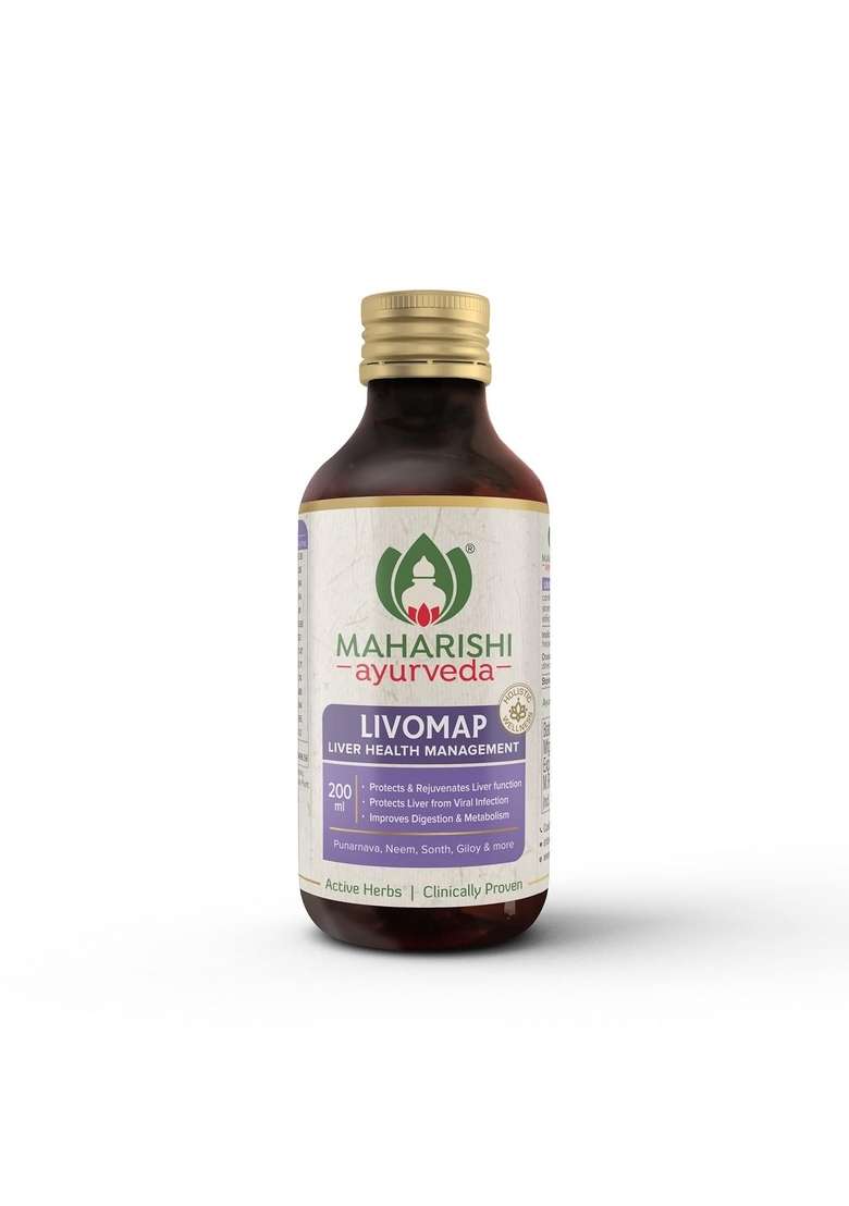 Maharishi Ayurveda Livomap | Liver Care And Support Supplement Tonic Helps Rejuvenate The Function Clinically Tested 200Ml - Indya