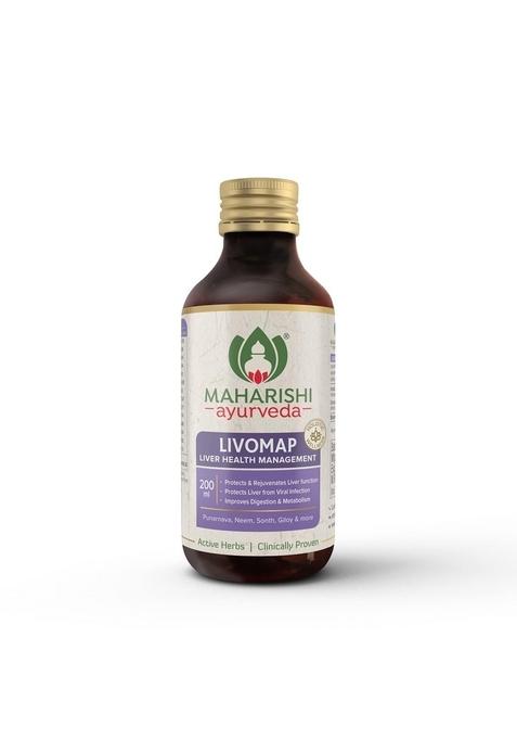 Maharishi Ayurveda Livomap | Liver Care And Support Supplement Tonic Helps Rejuvenate The Function Clinically Tested 200Ml