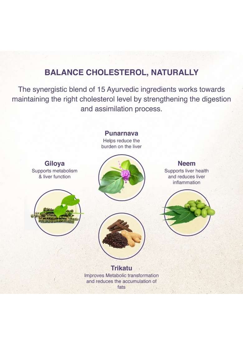 Maharishi Ayurveda Lipomap | Ayurvedic Medicine For Cholesterol Management| Highly Effective Herbs Assists In Managing Daily Stress (Cholesterol, 40 Count (Pack Of 2)) - Indya
