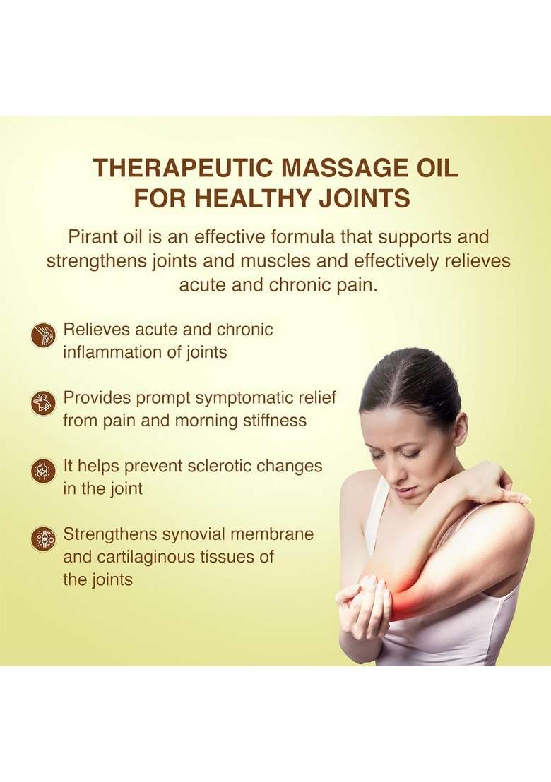Maharishi Ayurveda Pirant Oil - Ayurvedic Massage For Joint And Muscle Pain Relief -50Ml - Indya