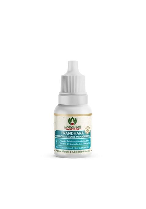 Maharishi Ayurveda Prandhara- Ayurvedic Oil For Common Ailments | Nasal Congestion, Headache & Toothache Multi-Purpose Relief From Cold, Cough| 3Ml - Pack Of 1