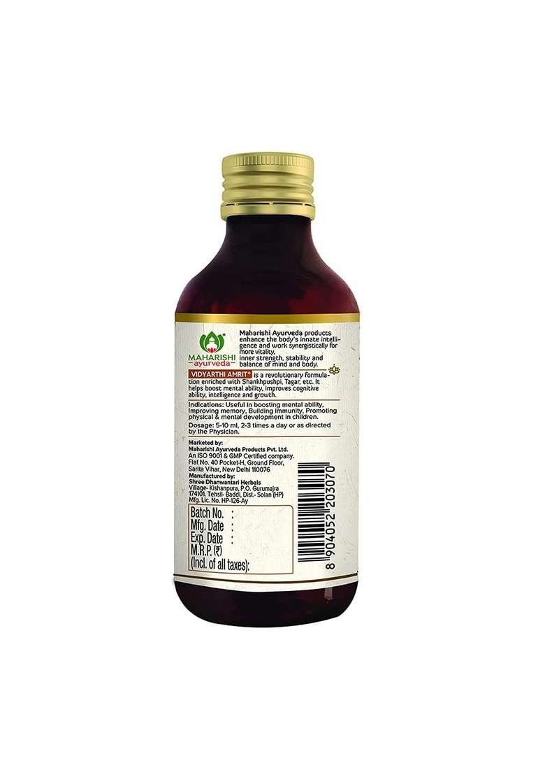 Maharishi Ayurveda Vidyarthi Amrit 200 Ml Pack Of 2 - Indya