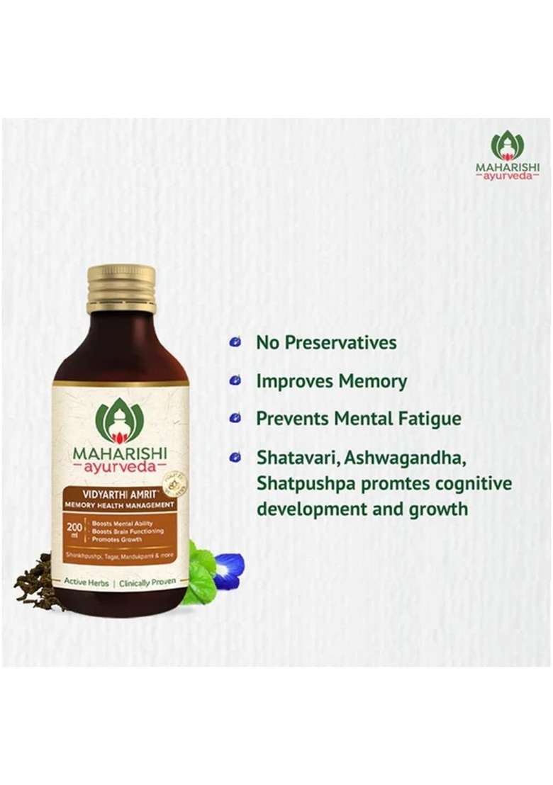 Maharishi Ayurveda Vidyarthi Amrit 200 Ml Pack Of 2 - Indya