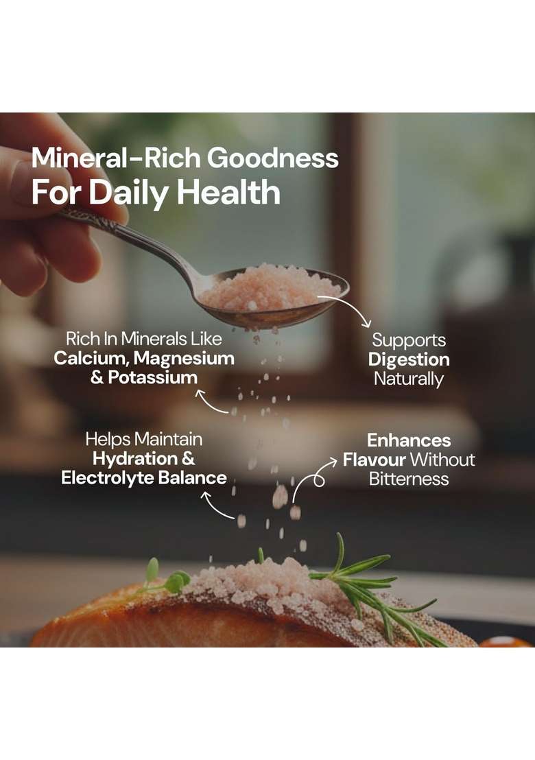 Maharishi Ayurveda Himalayan Pink Salt - 1000Mg | Pack Of 1 Pure & Natural Mineral Rich Goodness Rocks Enhanced With Taste And Nutrition - Indya