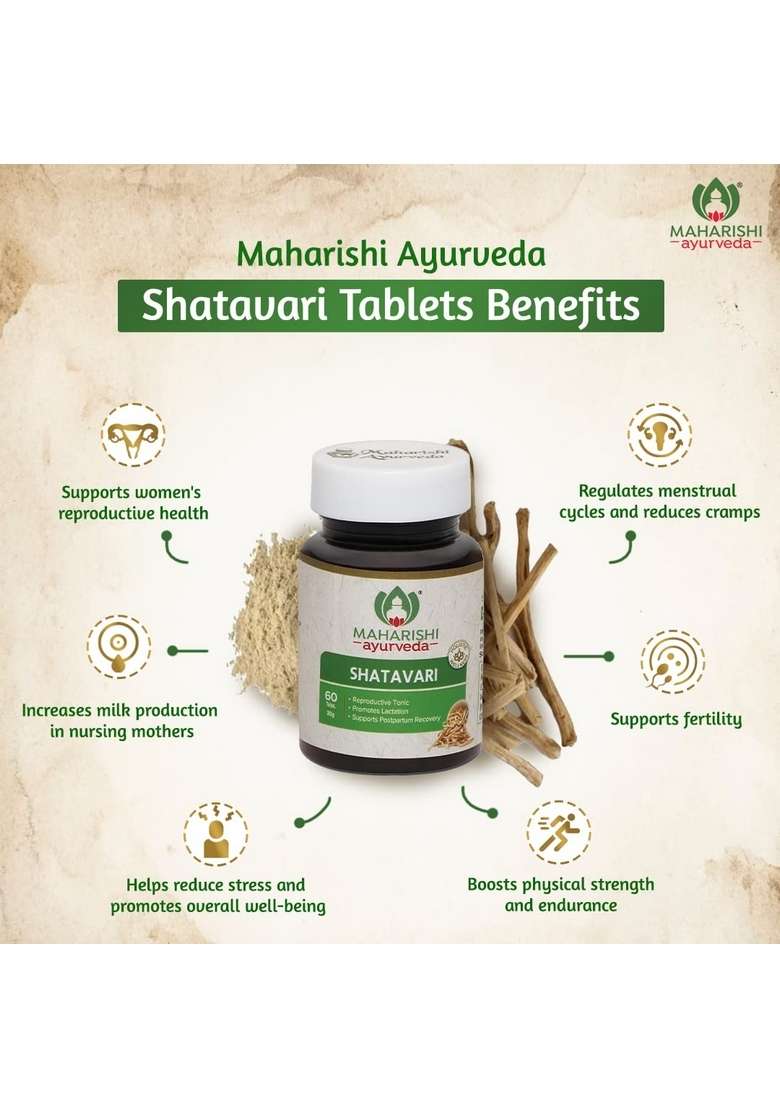 Maharishi Ayurveda Shatavari Tablets | Natural Supplement For Women