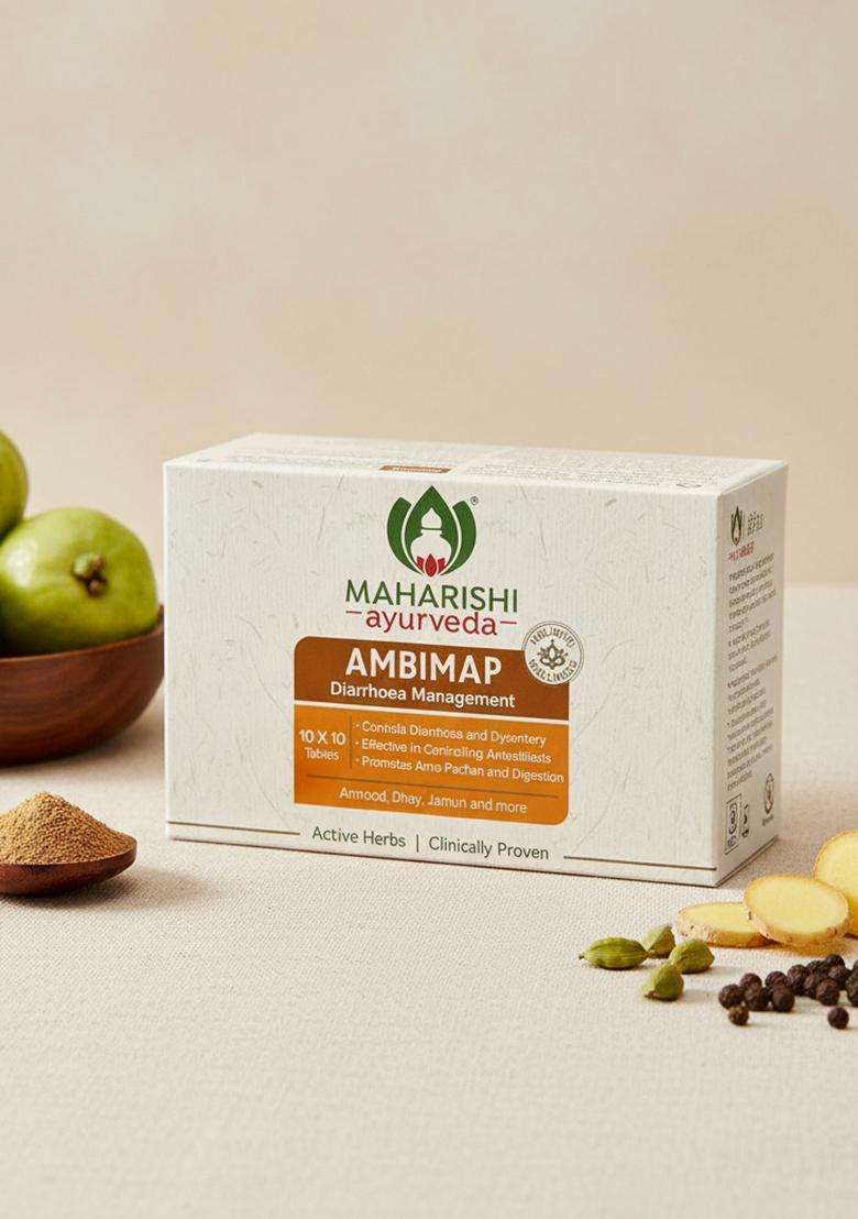 Maharishi Ayurveda Ambimap |Diarrohea | Dysentries Stomach Pain 100 Tablets Pack Of 1 - Indya