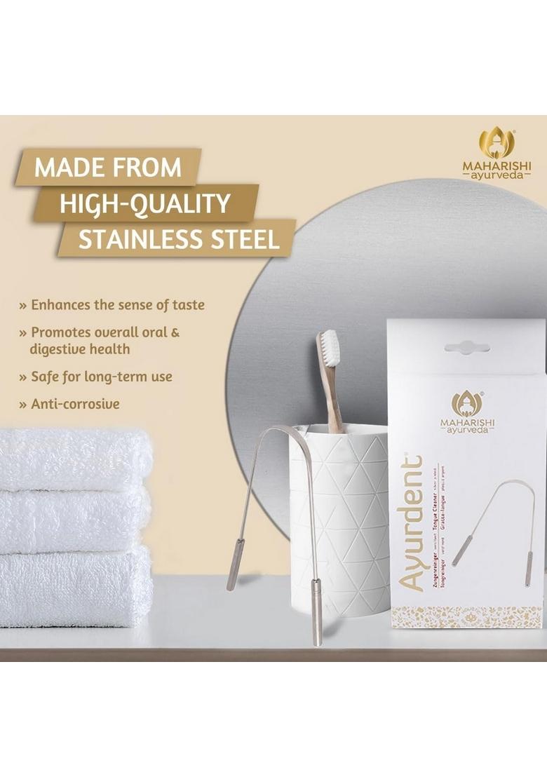 Maharishi Ayurveda Ayurdent Tongue Cleaner For Kids Ages 10+ And Adults