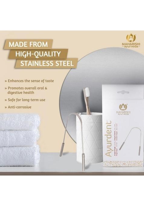 Maharishi Ayurveda Ayurdent Tongue Cleaner For Kids Ages 10+ And Adults