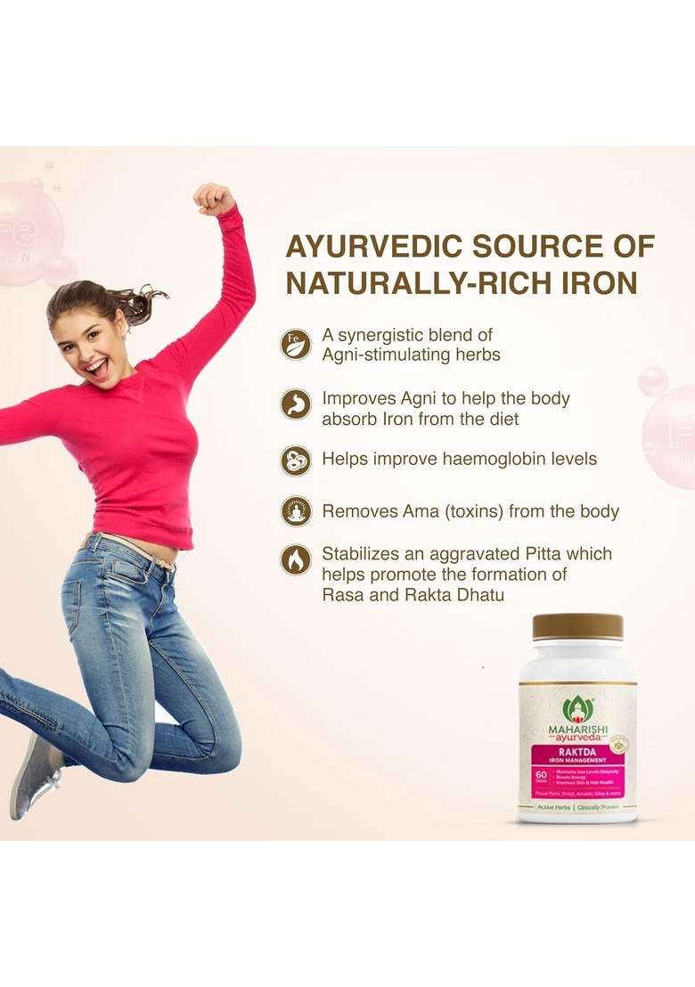 Maharishi Ayurveda Raktda 60 Tab Pack Of 6 - Indya