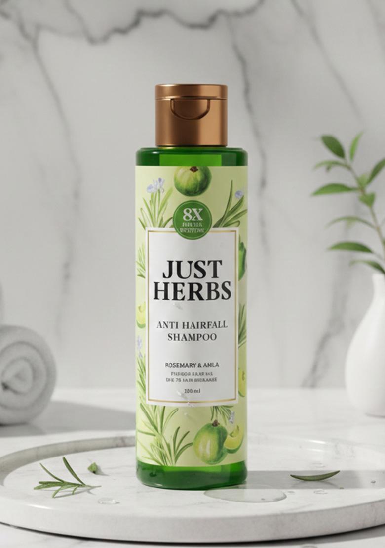 Just Herbs 8 In 1 Root Nourishing Amla Neem Hair Fall Control Shampoo For Men & Women