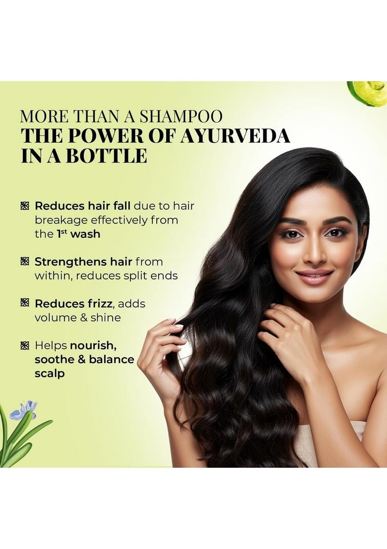 Just Herbs 8 In 1 Root Nourishing Amla Neem Hair Fall Control Shampoo For Men & Women