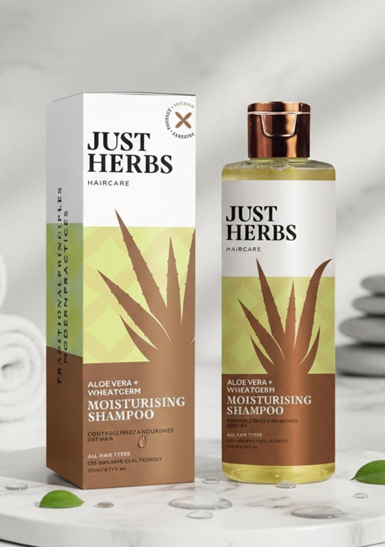 Just Herbs Ayurvedic Silky Strength Anti Dandruff & Hairfall Shampoo For Men Women