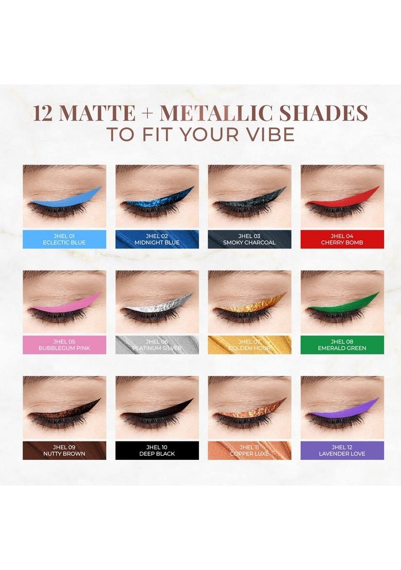 Just Herbs Eyeliner Waterproof And Smudge Proof, Long Lasting Eyeliners 2.5G