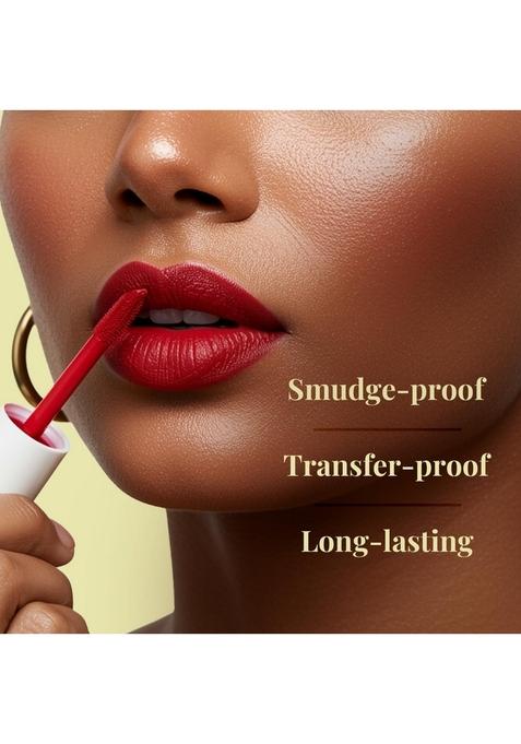 Just Herbs Herb Enriched Matte Liquid Lipstick | Set Of 4 Ayurvedic For Women Hydrating & Lightweight Long Lasting (Deeps And Reds)