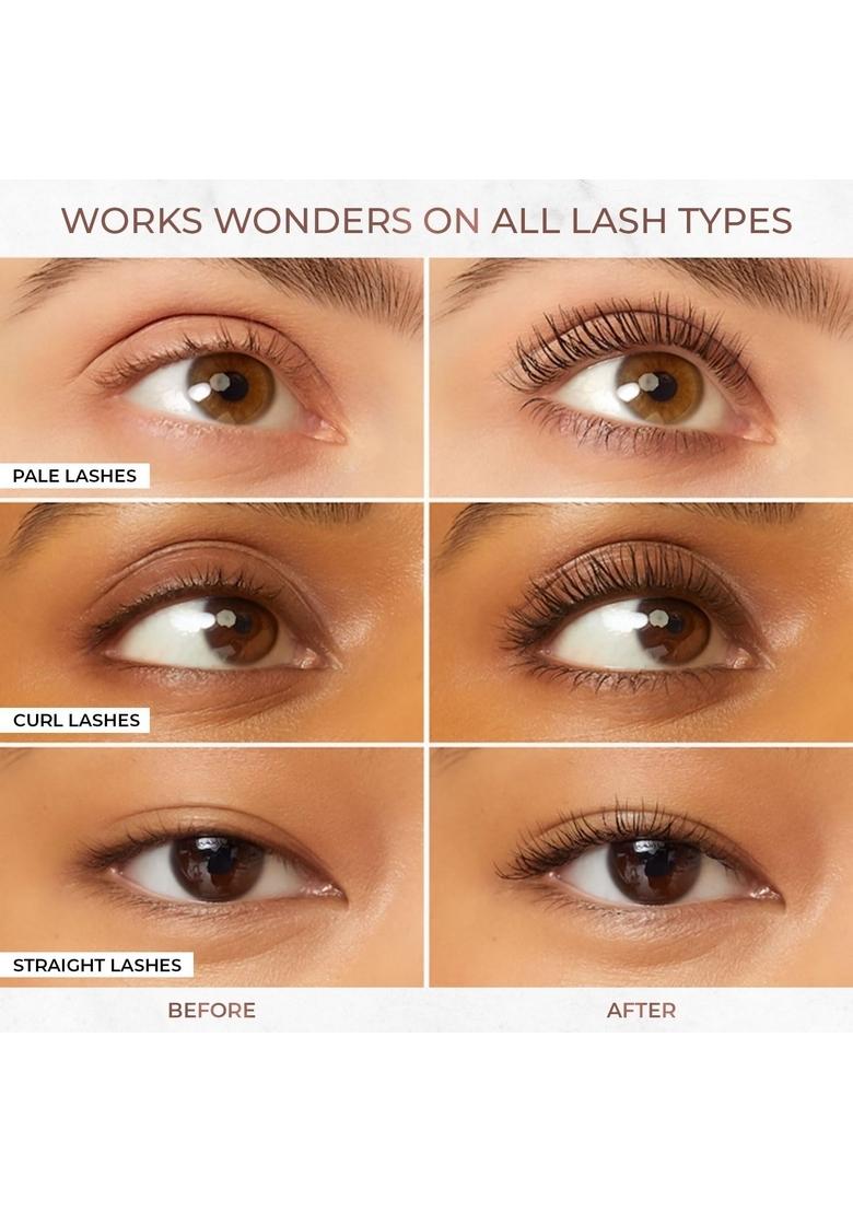 Just Herbs Serum Infused Volume Boost Mascara Highly Pigmented Waterproof Long Lasting 8Ml