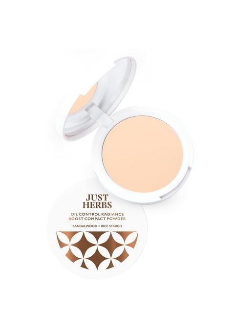 Just Herbs Oil Control Radiance Booster Age Defying Compact Powder For Face Makeup 9G